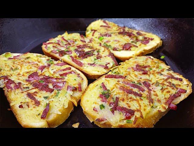 Завтрак за 10 минут! Горячие бутерброды ВКУСНЕЕ пиццы в 100 раз.