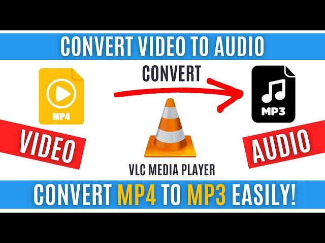 How to Convert video to Audio | Convert MP4 to MP3 with VLC Media Player