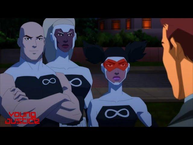 Team Infinitor Threatens Minister Scene | Young Justice 4x23 Brion Save The Meta Human Scene