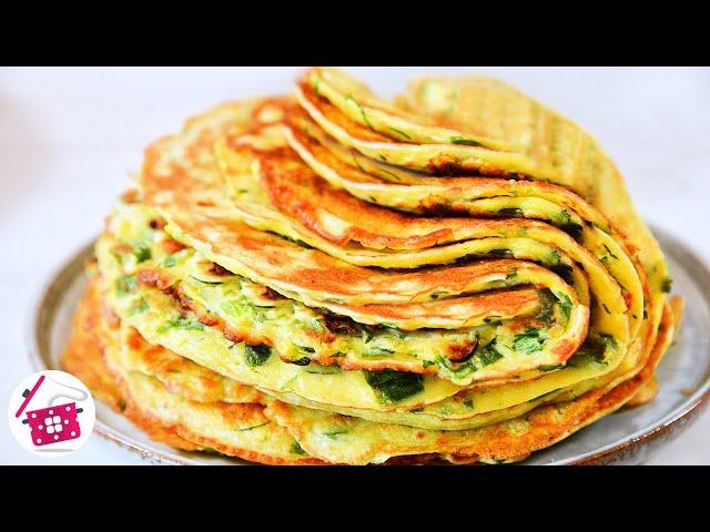 Just grate 2 zucchini! Better than pizza! I have never made such delicious food. Cooking at Home ..