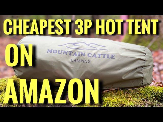 Cheapest 3P Hot Tent on Amazon | Mountain Cattle Camping tent