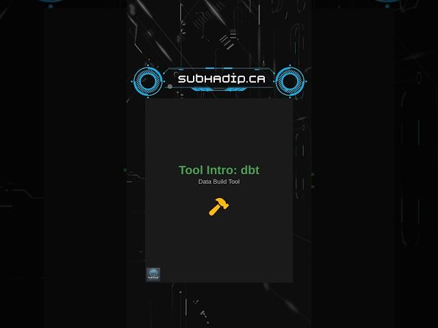 Tool Intro: dbt