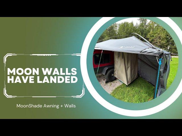 Affordable Awning/Wall Combo - Check out the NEW MOON WALLS - Discount code in the description