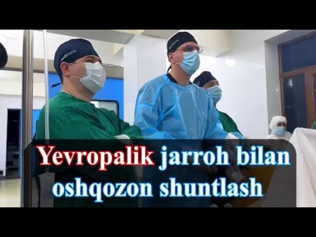 Yevropalik jarroh bilan oshqozon shuntlash operatsiyasini o’tkazdik.