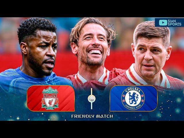 AT 44 YEARS OF AGE PETER CROUCH SCORED 2 GOALS AND PUT ON A SHOW IN THE ENGLISH CLASSIC OF LEGENDS!