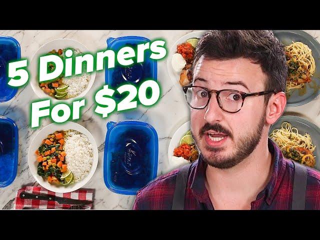 I Tried To Make 5 Dinners For 2 For Only $20 • Tasty