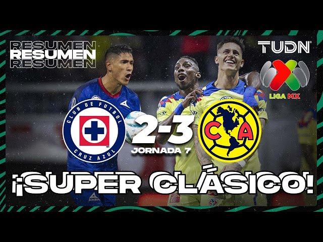 Resumen y goles | Cruz Azul 2-3 América | AP2023-J7 | Liga Mx | TUDN