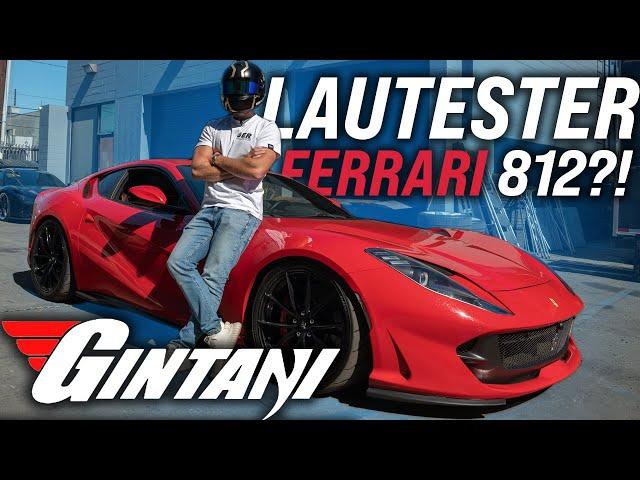 Lautester Ferrari 812 Superfast auf der Welt! | GINTANI Straight Pipe | INSTA360 ONE RS