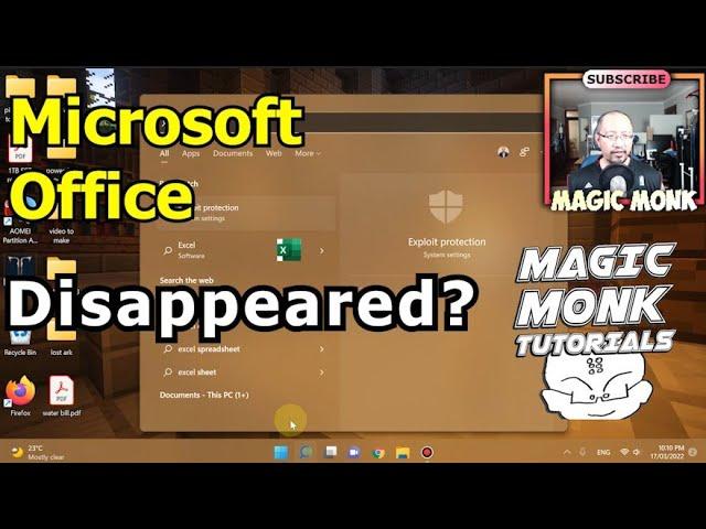 Microsoft Office disappeared after Windows 11 upgrade fix