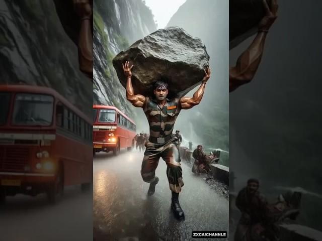 Army hero saved everyone's life in the bus  #ai #army