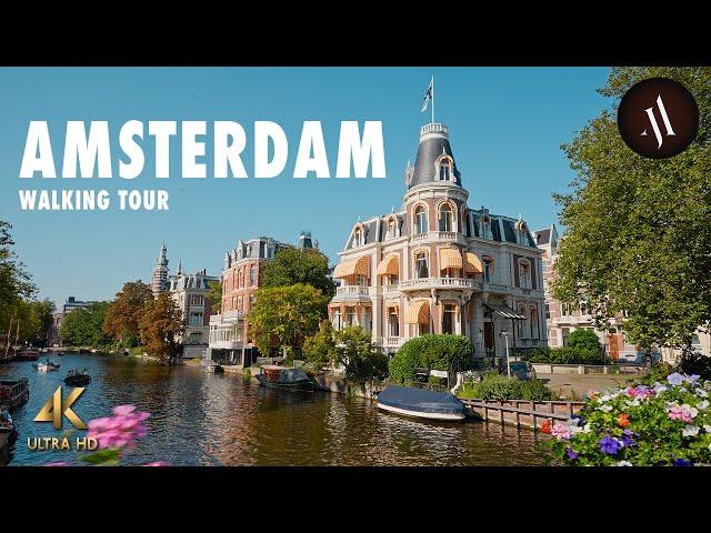 Gorgeous Amsterdam, Netherlands • Walking Tour (3 Hours) • 4K