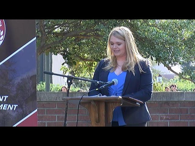 Former Student Body President Newton's Final Address | SGTV News 4