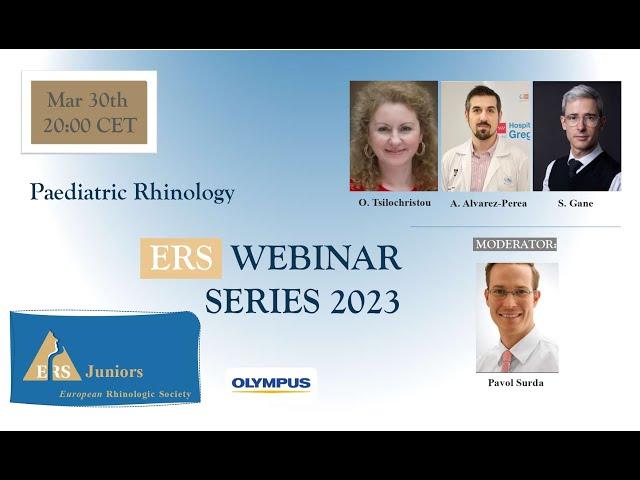 ERS Webinar Series 2023: Paediatric Rhinology