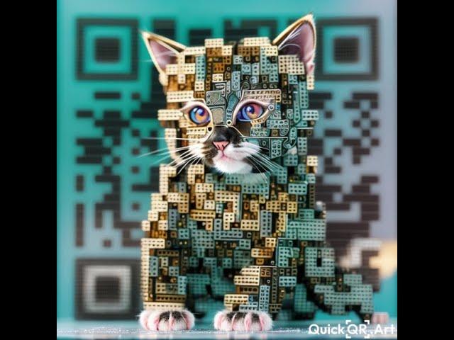 Beautiful QR code generator using AI tool Quickart for free