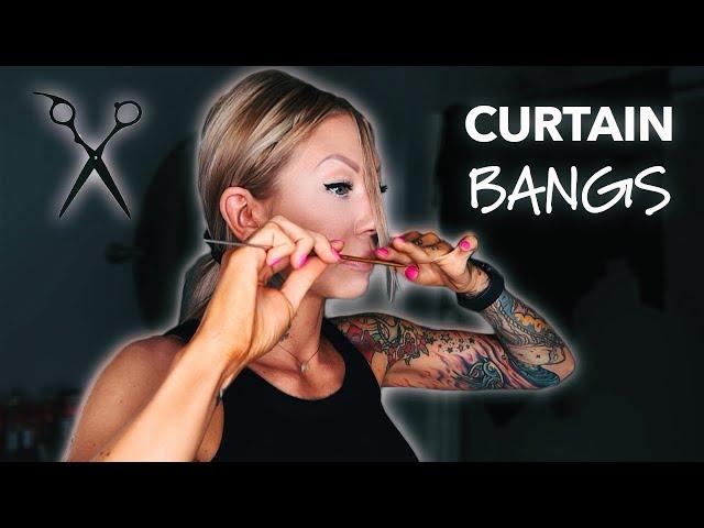 How to Cut Curtain Bangs | Easy DIY