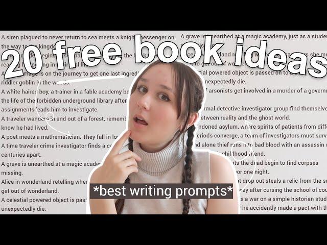 20 *FREE* BOOK IDEAS .˚⋆‍️ start your new book with these writing prompts! let's brainstorm ideas