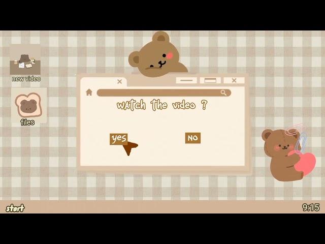 cute aesthetic (no text) free intro template || bear + cute 