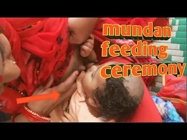 baby feeding in mundan ceremony, breastfeeding mom, breastfeeding, breastfeeding vlogs,mundan.