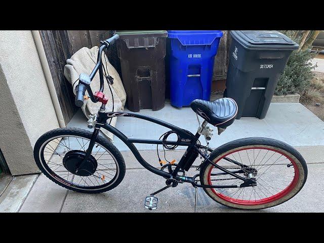 convert my beach cruiser to an E bike, Electric bicycle #electra #electrcriuser #bicycle #ebike