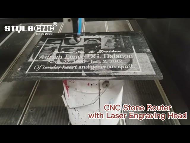 Multi-Purpose CNC Stone Machine with Laser Head