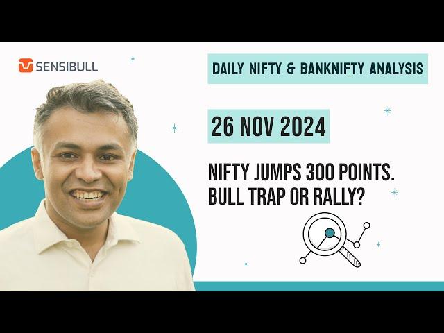 NIFTY & BANK NIFTY Analysis for Tomorrow | Stock Market Outlook | 26 November 2024, Tuesday