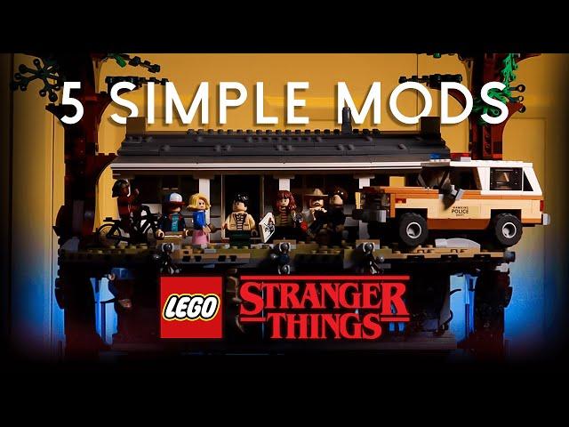 5 SIMPLE Mods You Should Do To Your LEGO Stranger Things Upside Down Set! [4K]