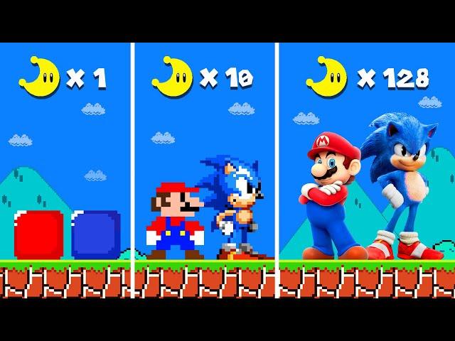 Mario vs Sonic but Moons = More REALISTIC...| Game Animation