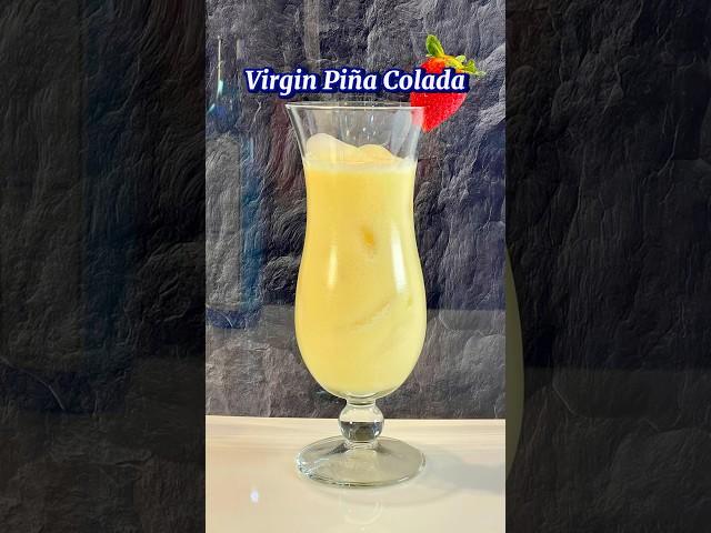 Virgin Pina Colada(a delicious alcohol free cocktail) Recipe in the comments  #mocktail #drinks