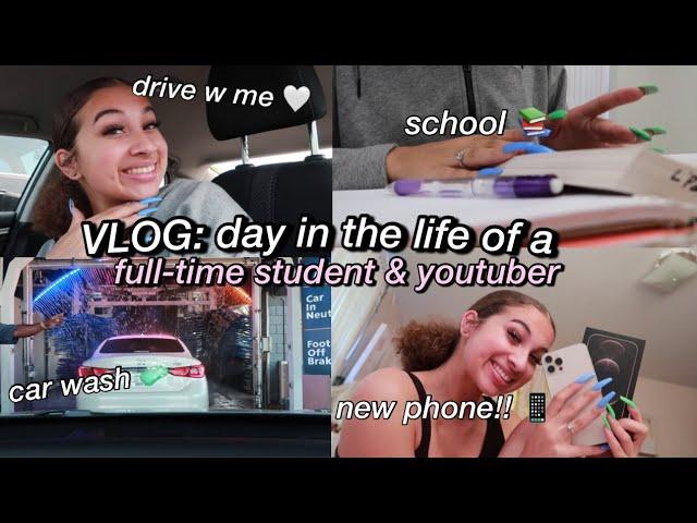 Vlog: a Day in the Life of a Full-Time Student and Youtuber... | Alyssa Howard 