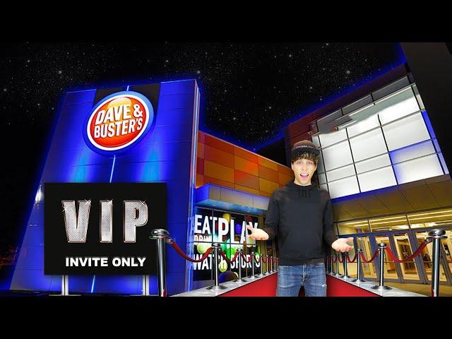 Dave and Busters Invited Me To A VIP Party In Their ARCADE!