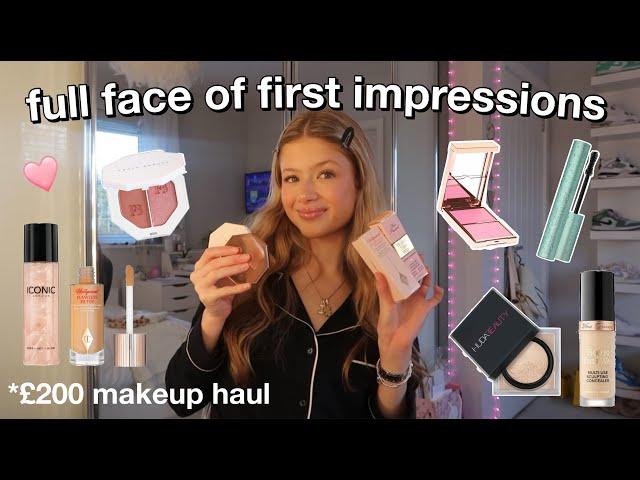 FULL FACE OF FIRST IMPRESSIONS *try out new makeup w me 