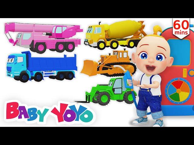 The Colors Song (Color Vehicles) + more nursery rhymes & Kids songs - Baby yoyo