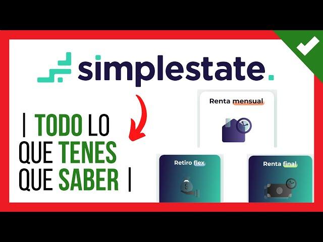  SIMPLESTATE Opiniones ️【 Como Funciona  ANALIZAMOS RESULTADOS  】 Renta Mensual vs Renta Final