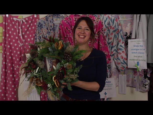 Wild Christmas Wreath Making Workshop with Sew In Brighton - Trailer