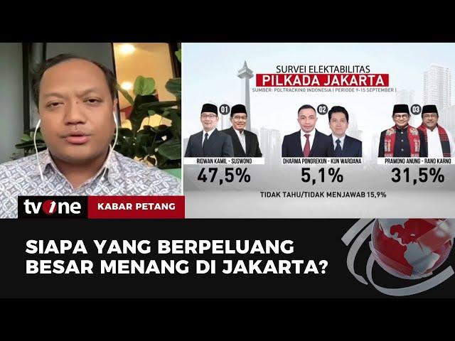 Bahas Survei Elektabilitas Pilkada Jakarta, Pakar: Belum Memiliki Kekuatan Mutlak | Kabar Petang