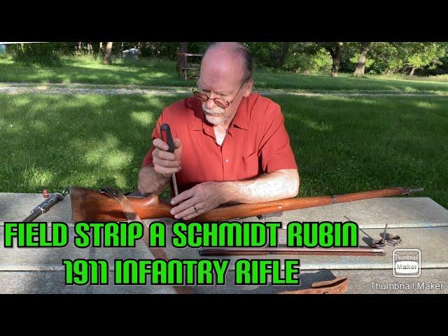 Field Stripping a Swiss M1911 infantry rifle - reassemble & shooting