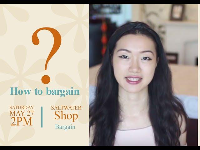 How to bargain in Chinese --when you are shopping