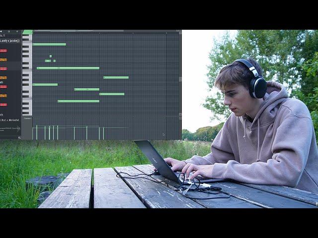 Making an EMOTIONAL Beat From Scratch Outside In Nature | FL Studio Cookup