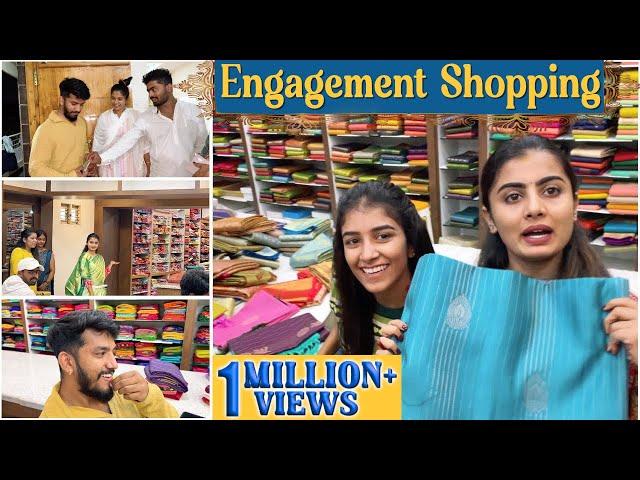 Engagement Shopping   | ವರನಿಂದ ವಧುಗೆ ಸೀರೆ | Nikhil Nisha Vlogs