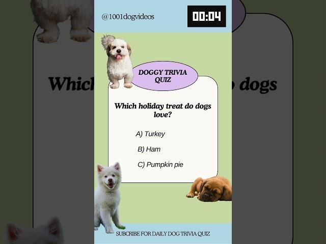 Daily Dog trivia quiz #puppy #dog #doglover #yourdog #dogtrivia #dogchallenge #dogchannel