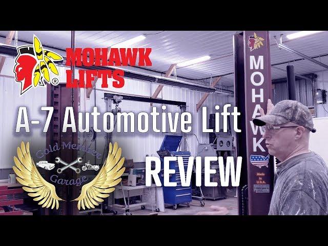 Mohawk A7 Asymmetric Two Post Automotive Lift - Gold Member Garage