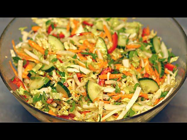 This colorful Chinese cabbage salad with honey mustard dressing is also great for grilling