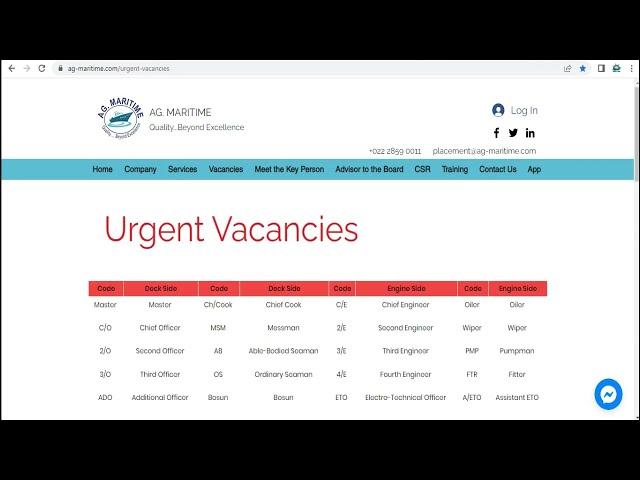 AG MARITIME URGENT JOB VACANCIES FOR ALL RANKS OFFICER & CREW ||MARINE JOB UPDATE