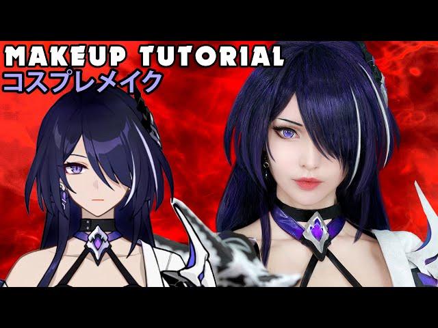  Acheron Cosplay Makeup Tutorial Honkai: Star Rail 