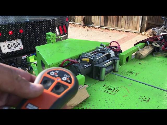 Harbor Freight Badlands 12,000lb winch review and instal On Custom Car Trailer