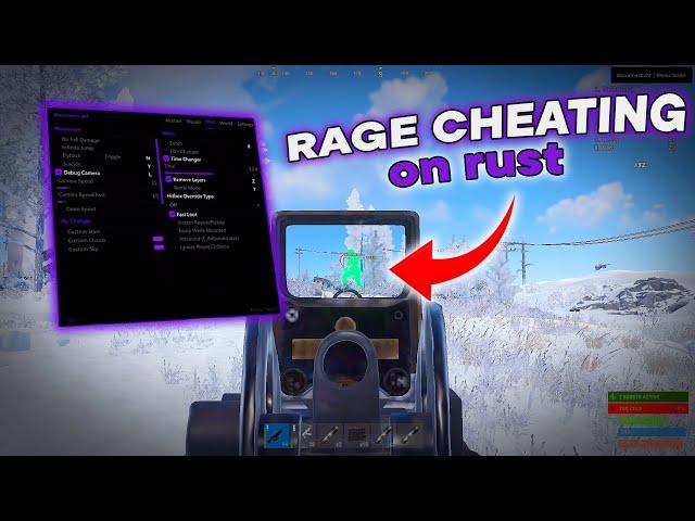 RAGE CHEATING on RUST is OVERPOWERED