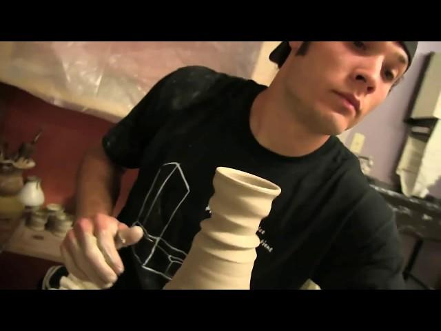 Pottery Throwing Demonstration, Hump Throwing Spiral Shot Cups - Joel Cherrico Pottery