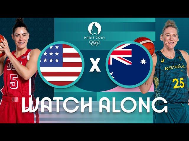 USA v Australia | Women's Olympic Basketball Tournament Paris 2024 | Watch Along 