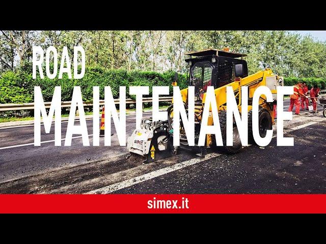 Simex PL 45.20 road planer + ST 200 asphalt float - Road maintenance