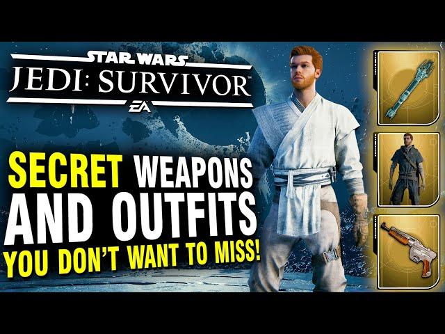 Star Wars Jedi Survivor - Secret Weapons and Outfits You Don't Want To Miss! (Part 2)